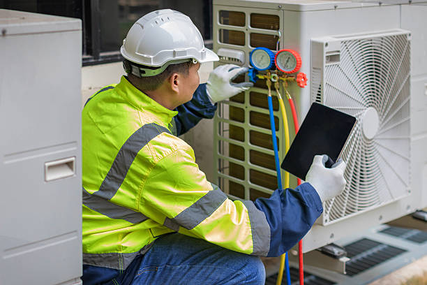 Professional Air Duct Cleaning technician working in Briarcliff Manor, NY